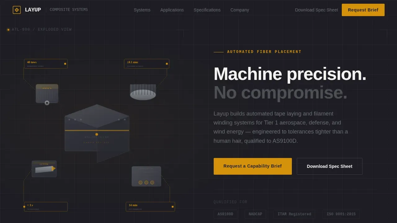 Manufacturing Processes Professional Website Template