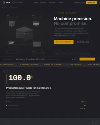 Manufacturing Processes Professional Website Template