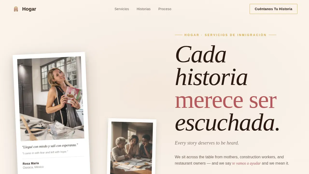 Specialist Latin American Community Portfolio & Case Study Website Template
