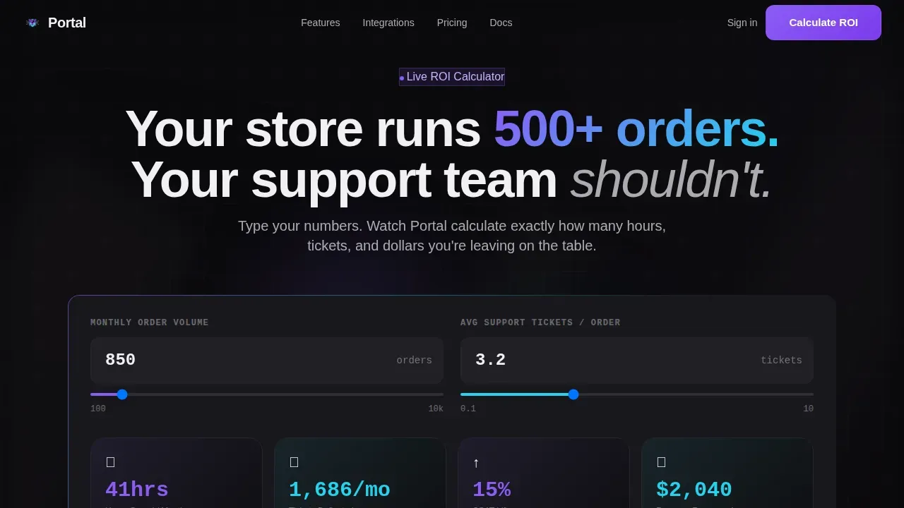 Data Command Ecommerce Customer Landing Page Template