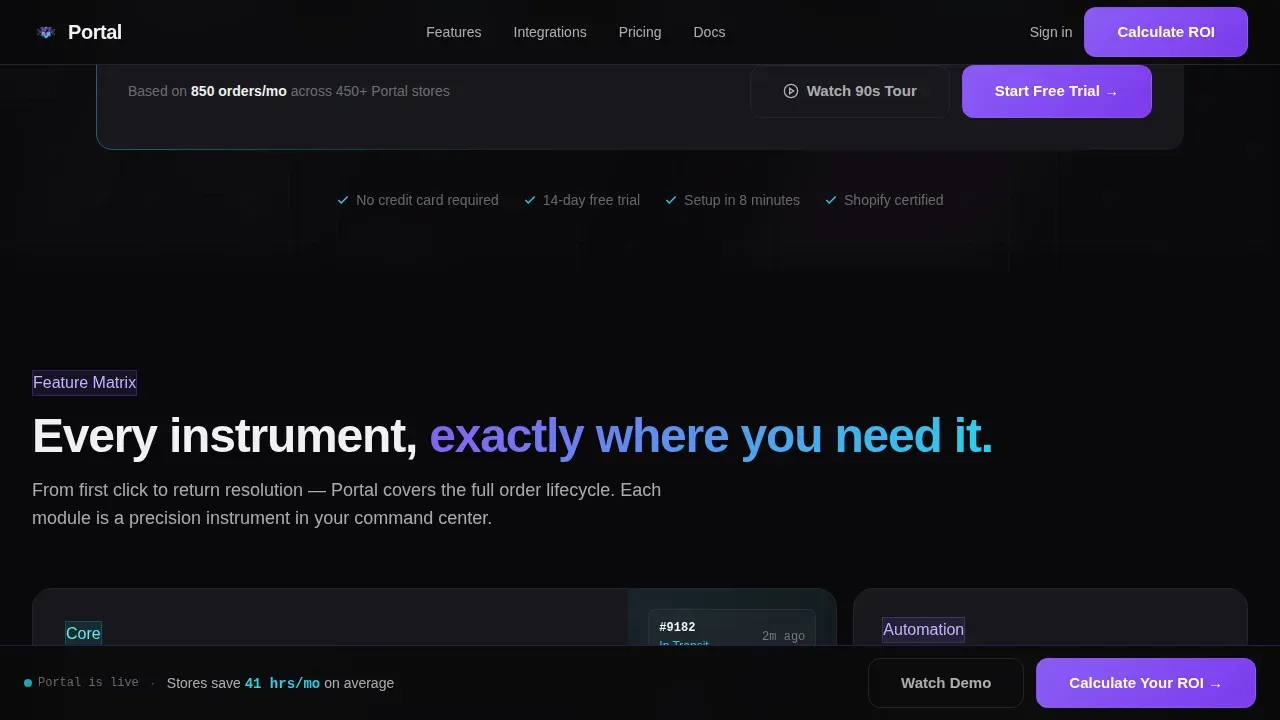Data Command Ecommerce Customer Landing Page Template