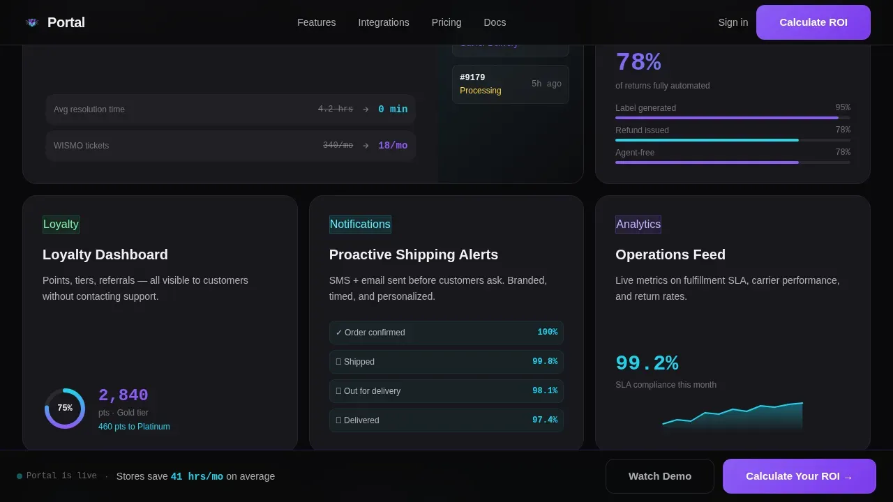 Data Command Ecommerce Customer Landing Page Template