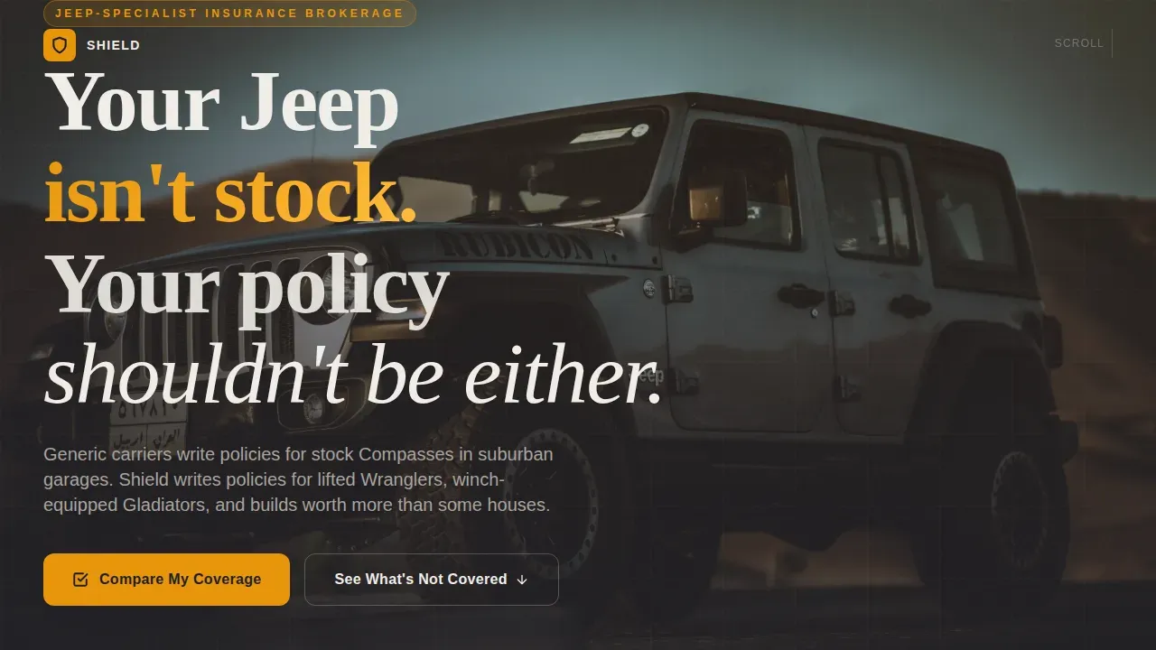 Vehicle Model Insurance Quotes | Free Website Template | Rocket