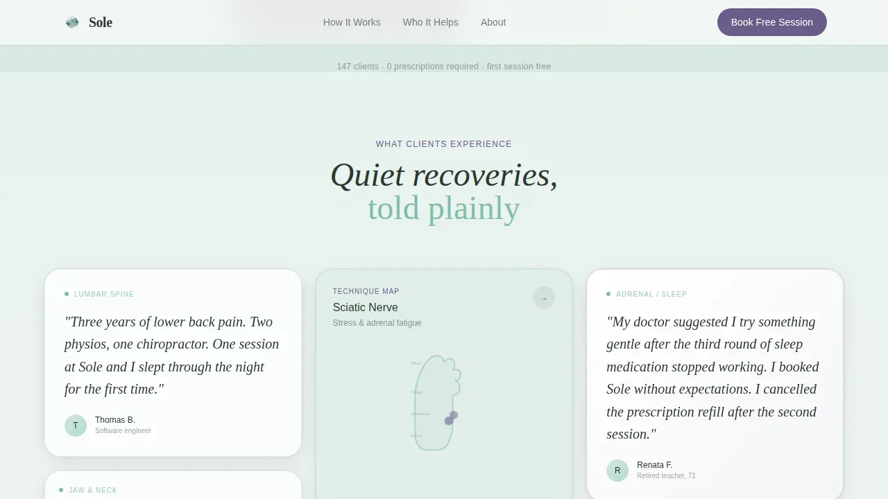 Reflexology & Foot Therapy Spa Website Template