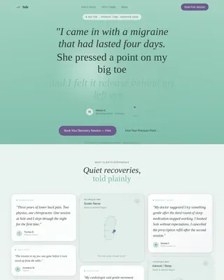 Reflexology & Foot Therapy Spa Website Template