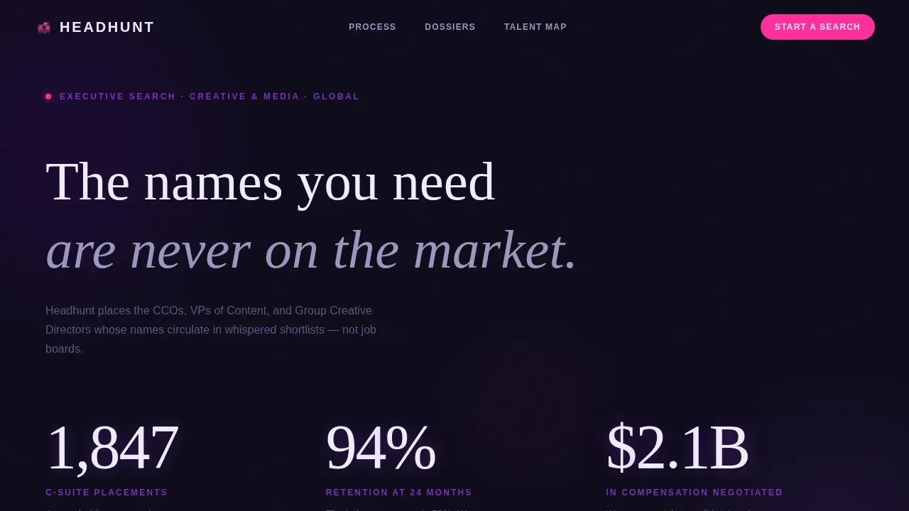 Elite Creative Recruitment | Free Website Template | Rocket