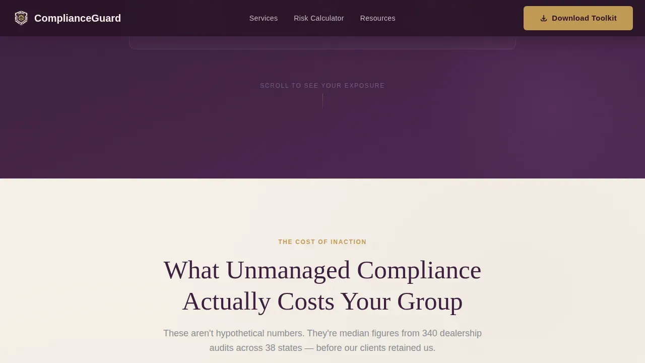 Smart Fleet Risk Management Landing Page Template