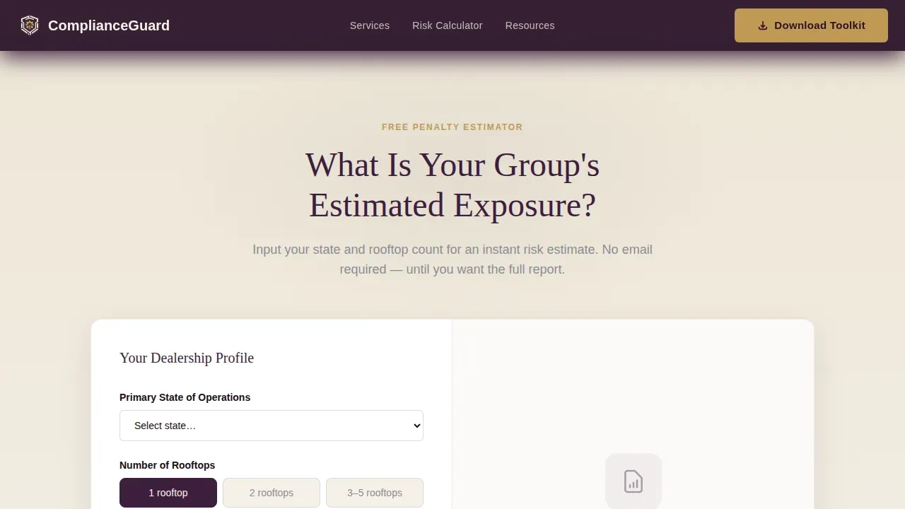 Smart Fleet Risk Management Landing Page Template
