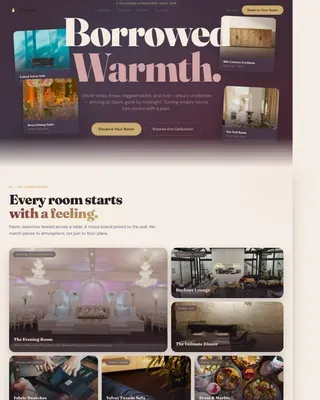 Luxury Event Furniture Rental Landing Page Template