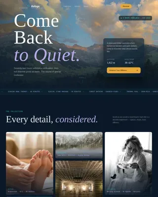 Serene Alpine Wellness Landing Page Template