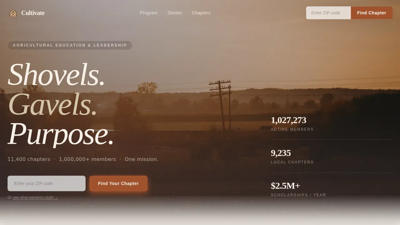 Expert Agricultural Education Landing Page Template