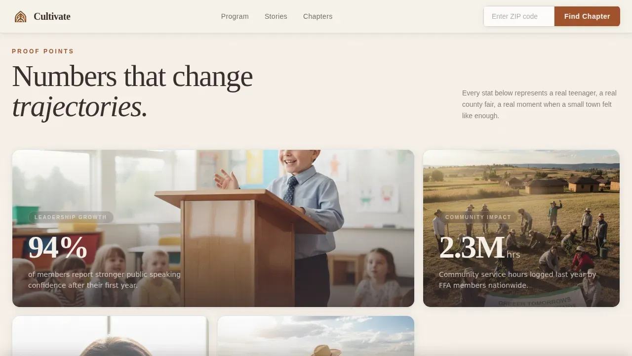 Expert Agricultural Education Landing Page Template