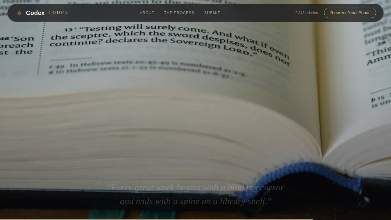 Local Publishing & Book Industry Pre-Launch & Coming Soon Website Template