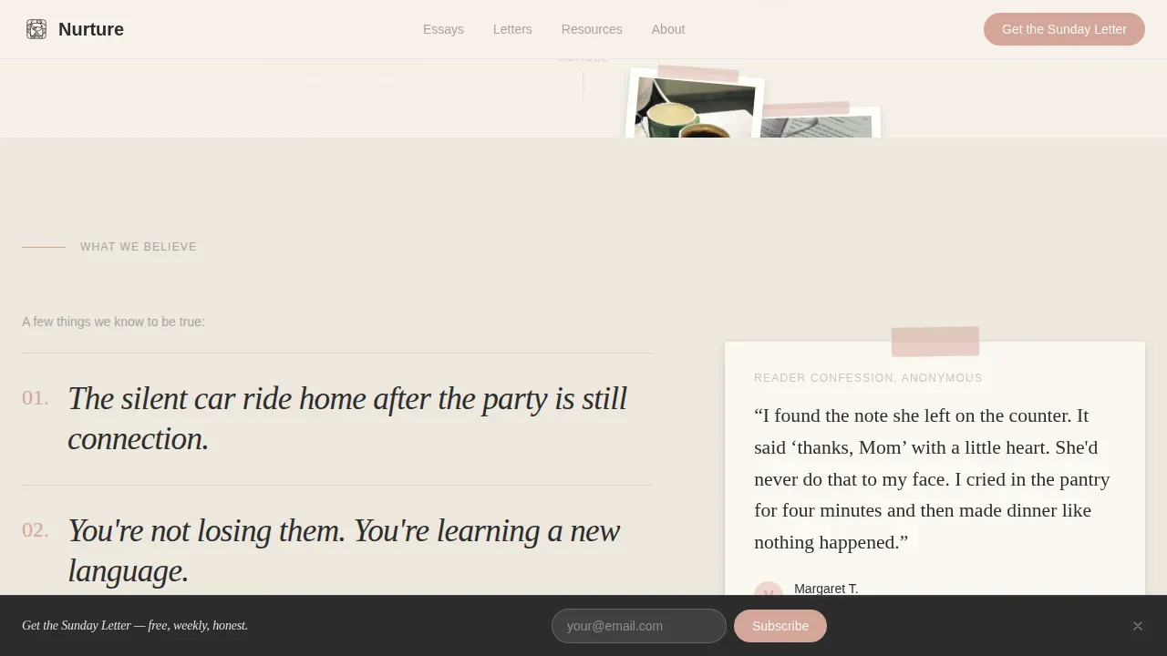 Supportive Teen Parenting Landing Page Template