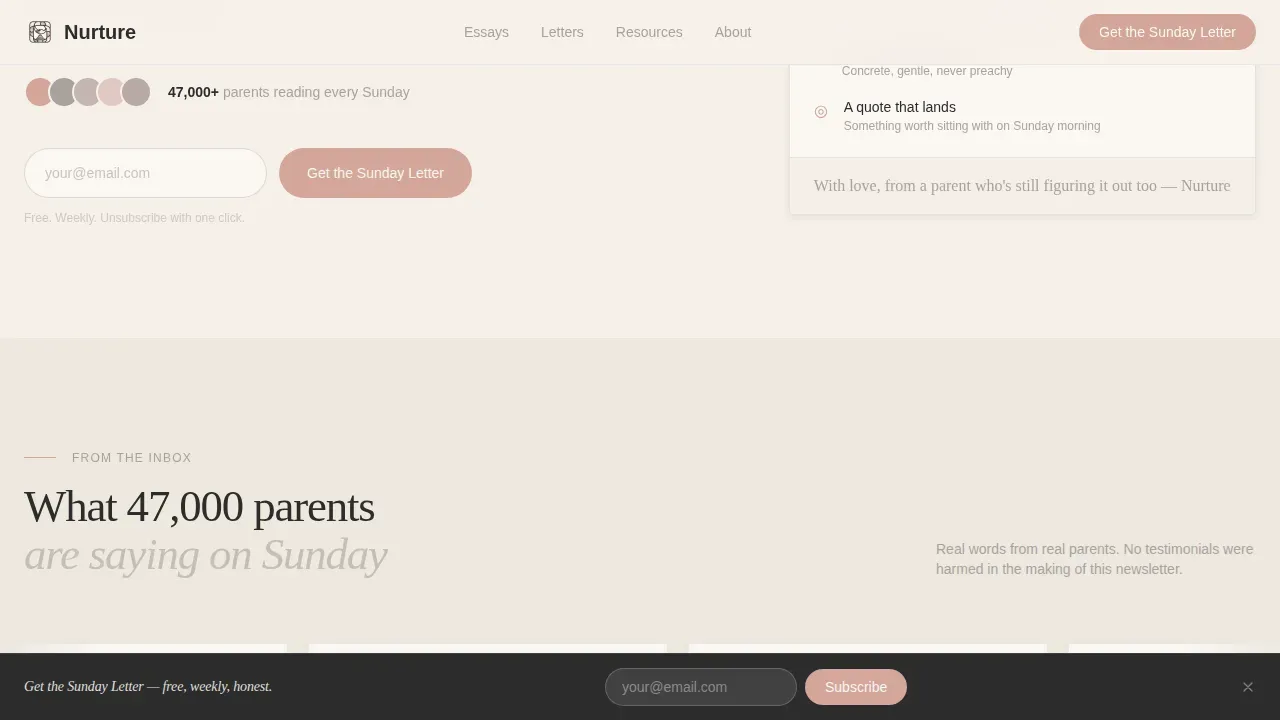 Supportive Teen Parenting Landing Page Template