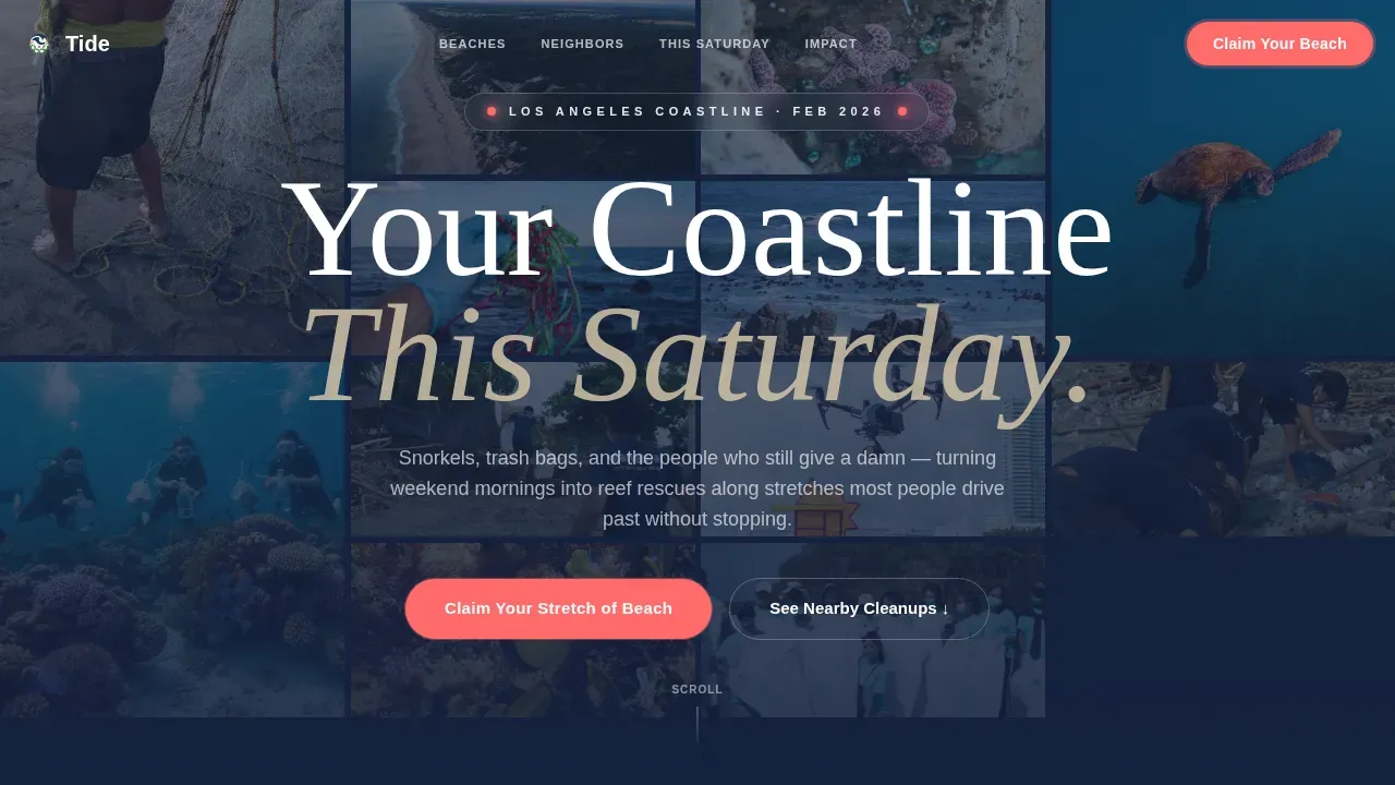 Community Marine Advocacy Landing Page Template