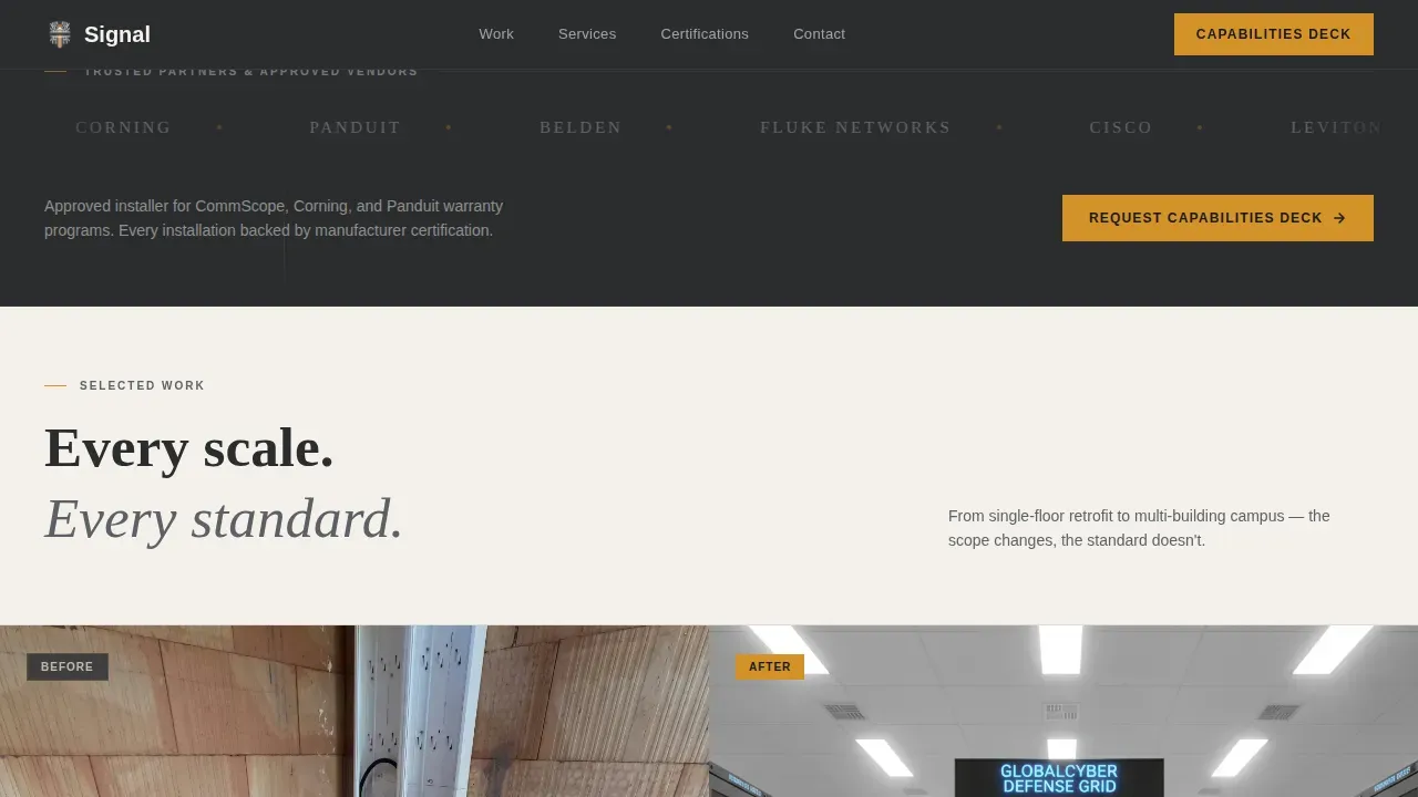 Telecom Technician Services Landing Page Template