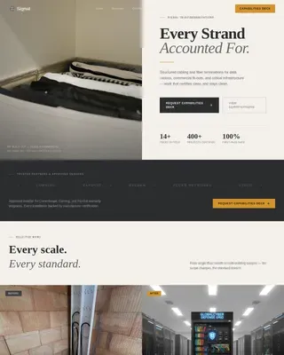 Telecom Technician Services Landing Page Template