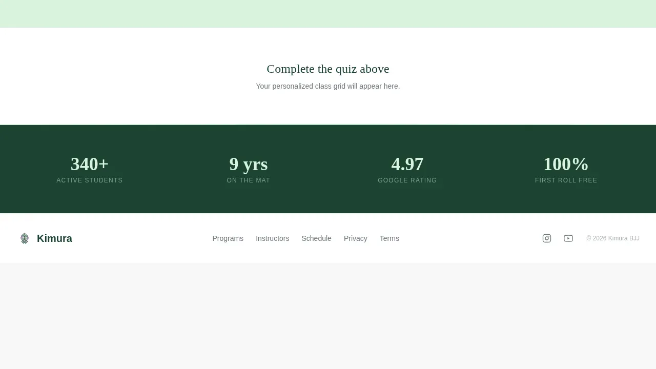 Martial Arts & Combat Sports Booking Website Template