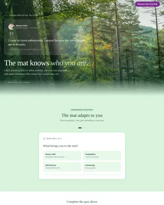 Martial Arts & Combat Sports Booking Website Template