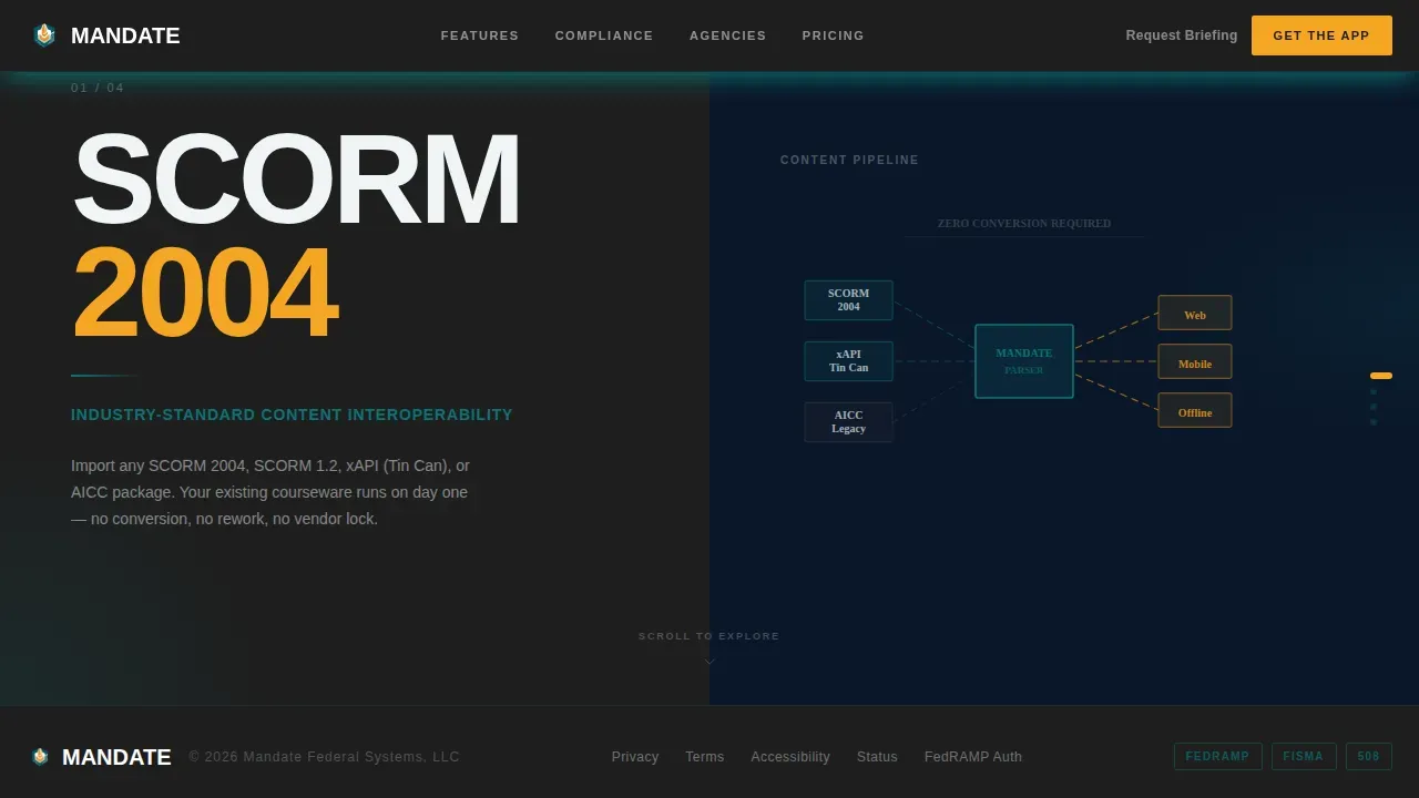 Powerful Government Training Landing Page Template