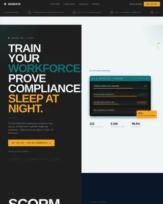 Powerful Government Training Landing Page Template