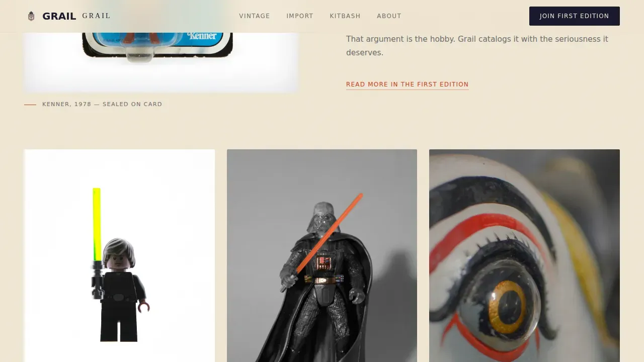 Premium Action Figure Marketplace | Free Website Template | Rocket