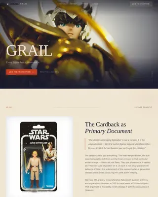 Premium Action Figure Marketplace | Free Website Template | Rocket
