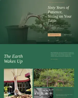 Nursery & Plant Farm Appointment Booking Website Template