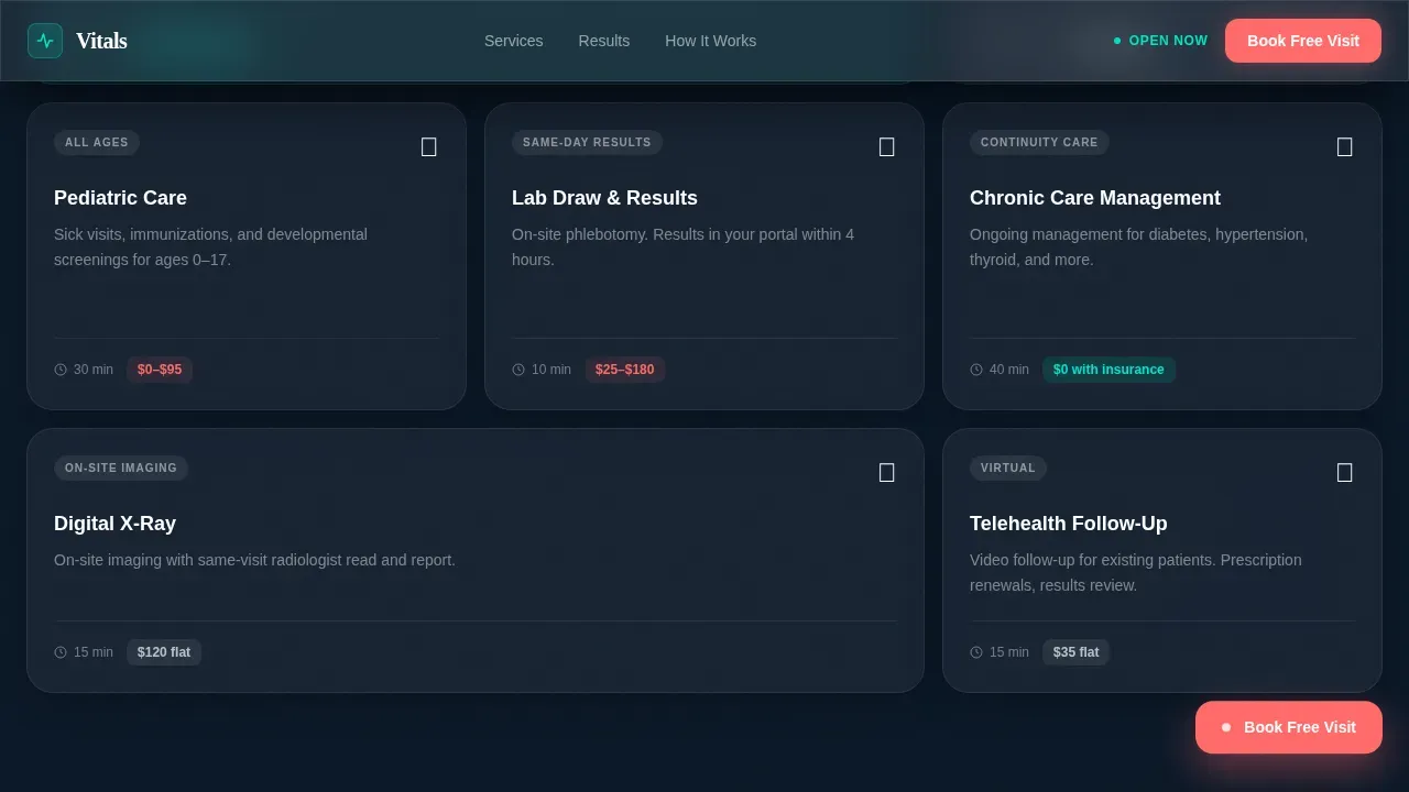 Medical Clinic Booking Website Template