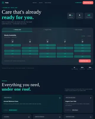 Medical Clinic Booking Website Template