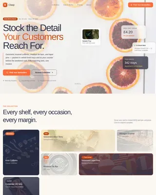 Modern Menswear Accessories Landing Page Template