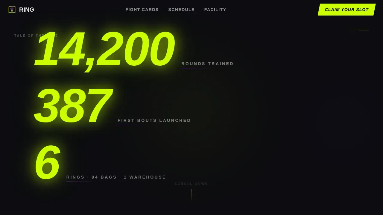Boxing Booking Website Template