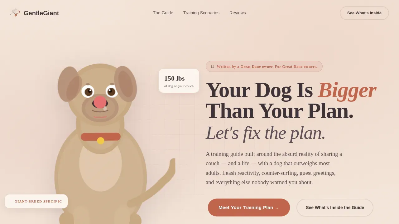 Loyal Family Dog Training Landing Page Template