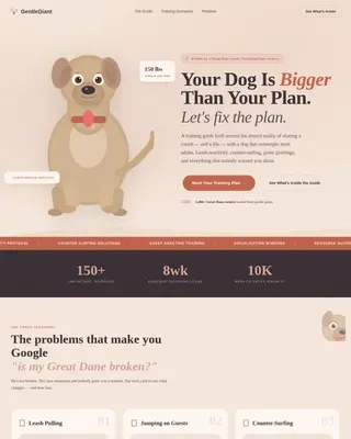 Loyal Family Dog Training Landing Page Template