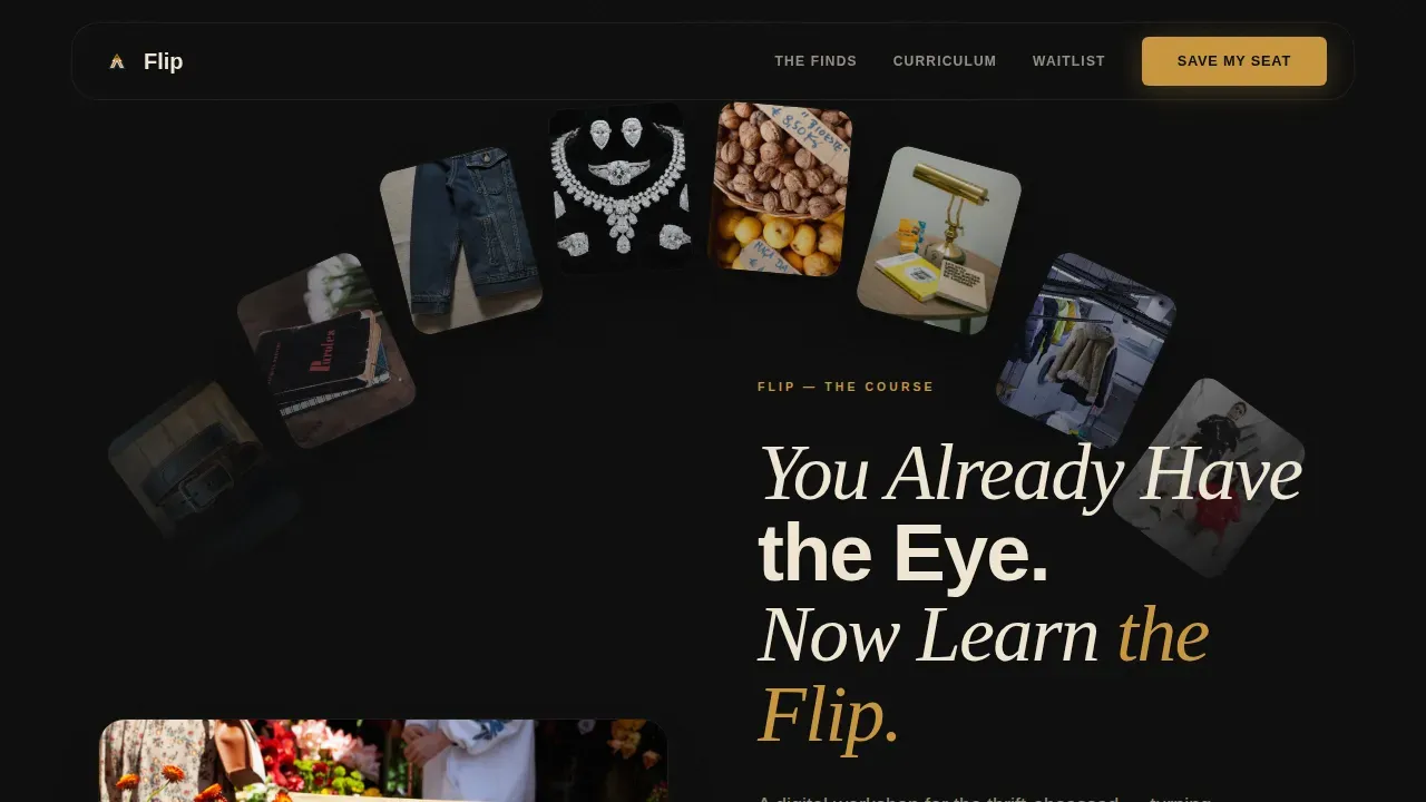 Expert Thrift Flipping Landing Page Template