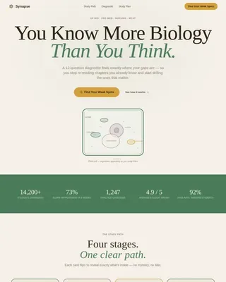 Biology Education Professional Website Template