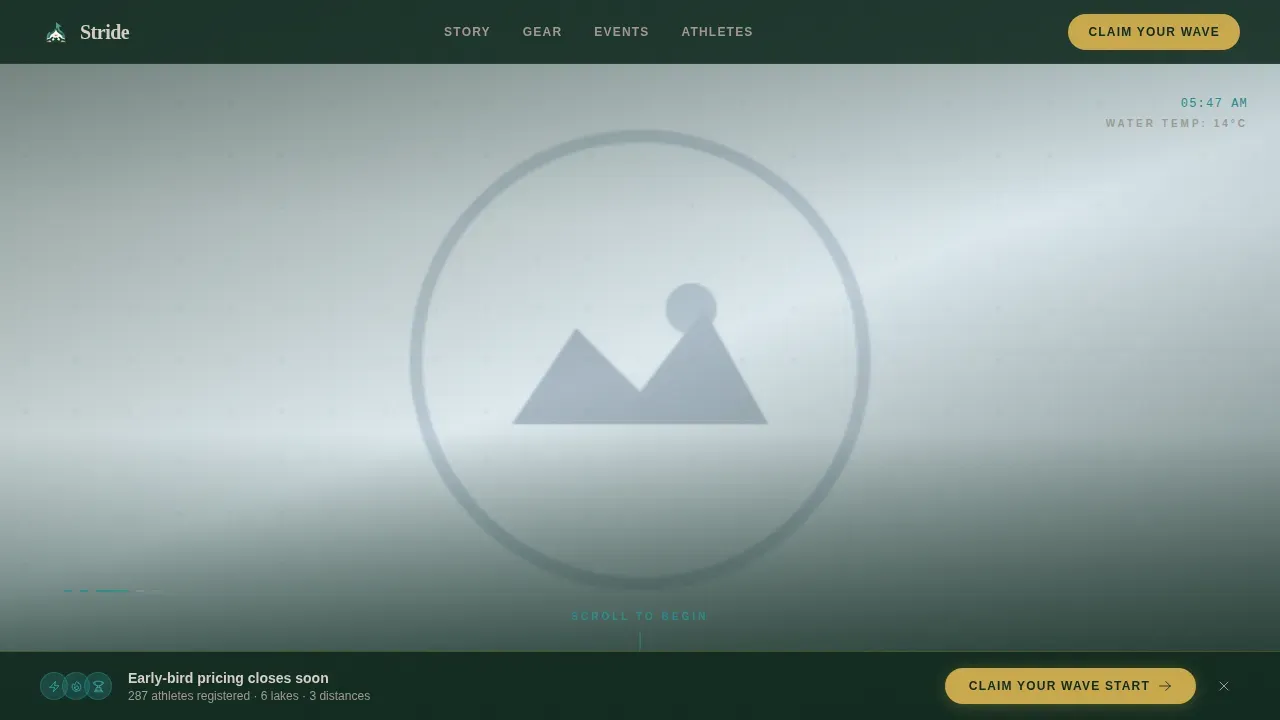 Swimming Fitness Blog Website Template