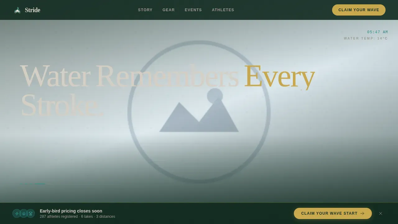 Swimming Fitness Blog Website Template