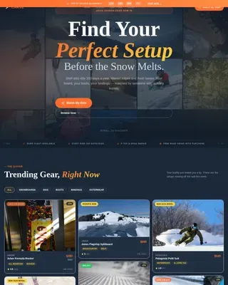 Sports & Outdoor Store Blog Website Template