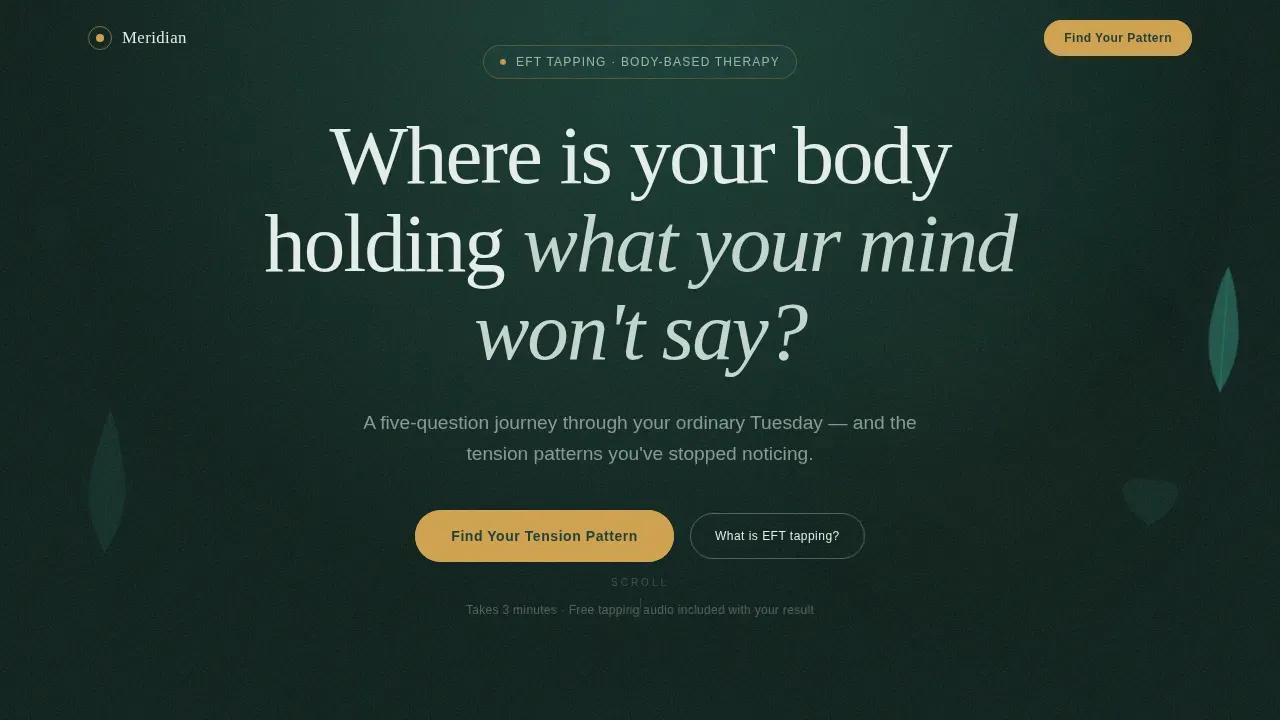 Wellness Modalities Appointment Booking Website Template