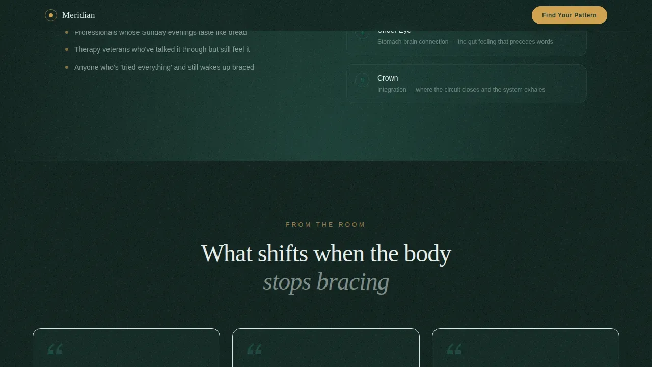 Wellness Modalities Appointment Booking Website Template