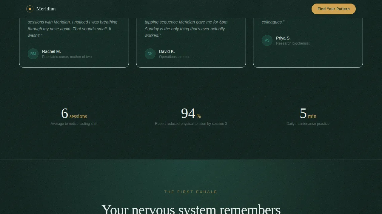Wellness Modalities Appointment Booking Website Template