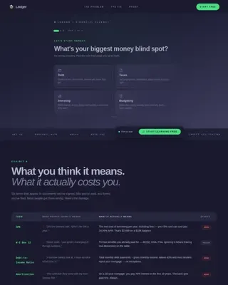 Personal Finance & Budgeting App Privacy Policy Website Template