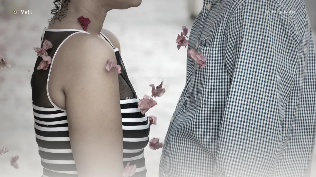 Winter Wedding Booking Website Template