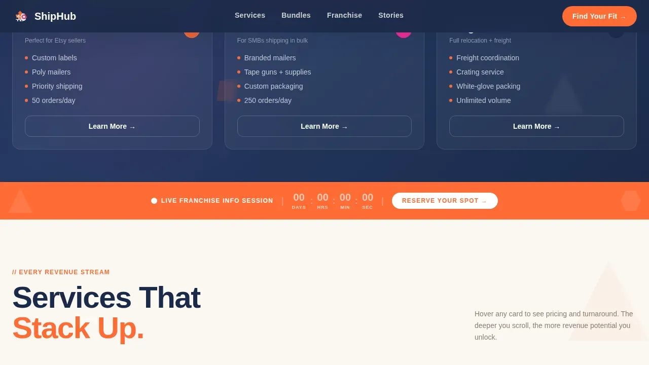 Franchise Business Professional Website Template