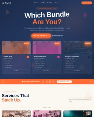 Franchise Business Professional Website Template