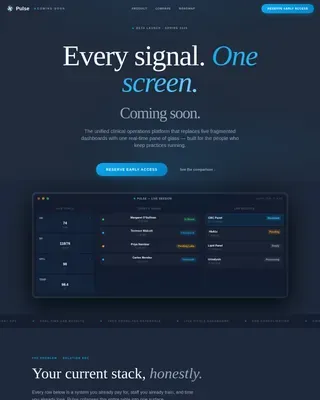 HealthTech Startup Professional Website Template