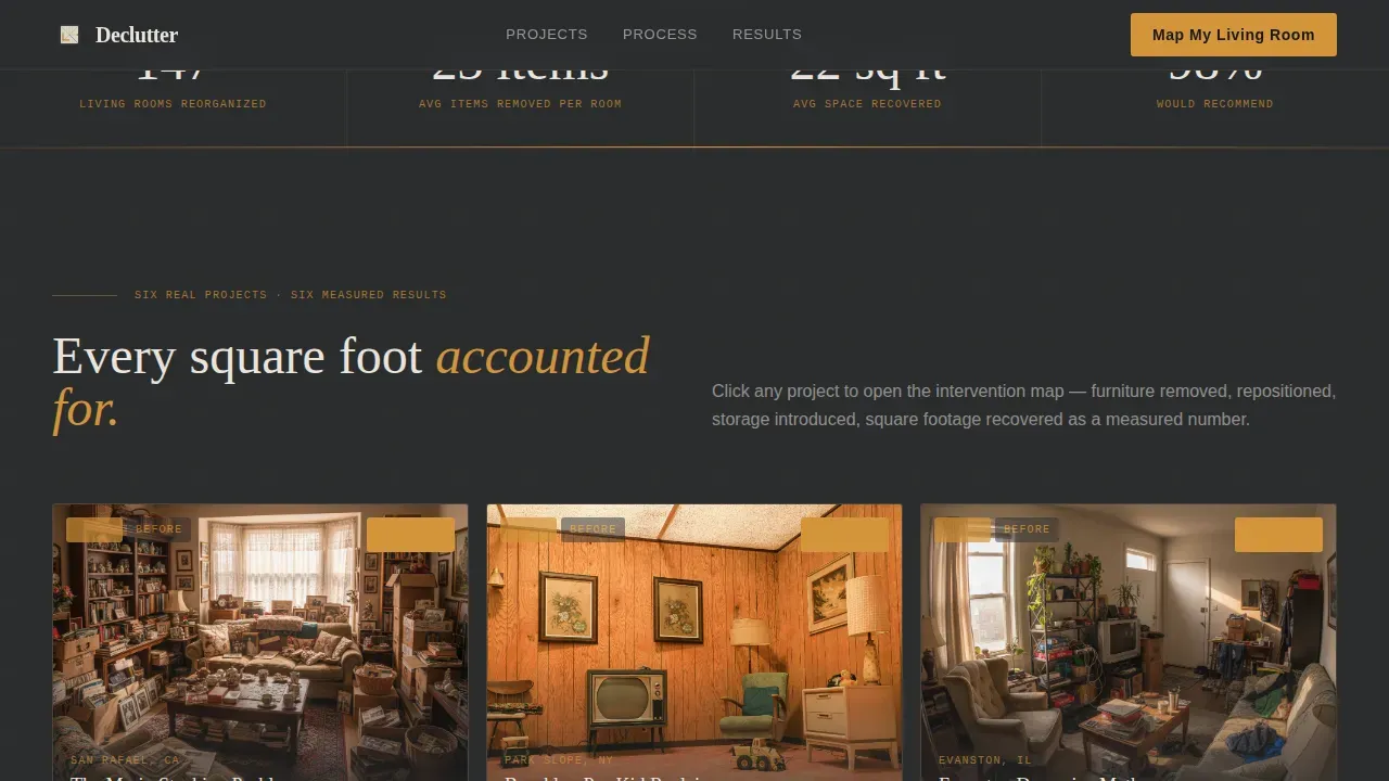 Living Room Renovation Professional Website Template
