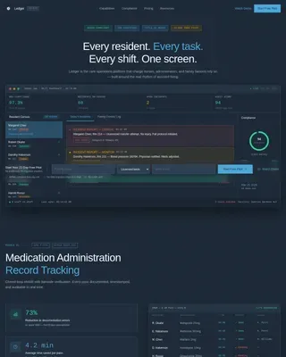 Elder Care Vertical SaaS Directory Website Template